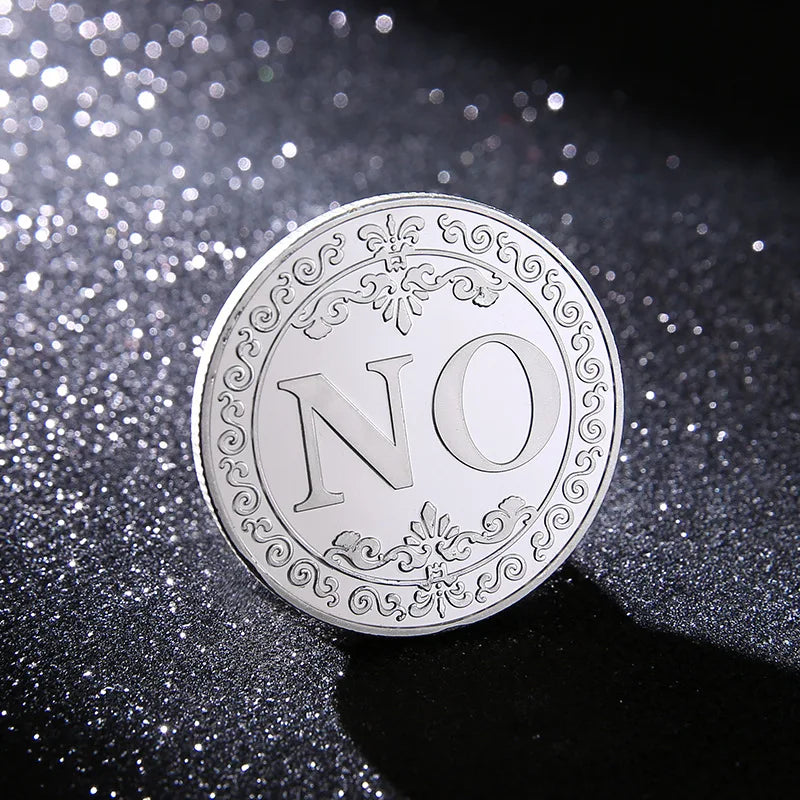 Yes/No Coins Help Decide Collectible Toys Exciting Coin-plated Souvenirs for Children's Holiday Gifts