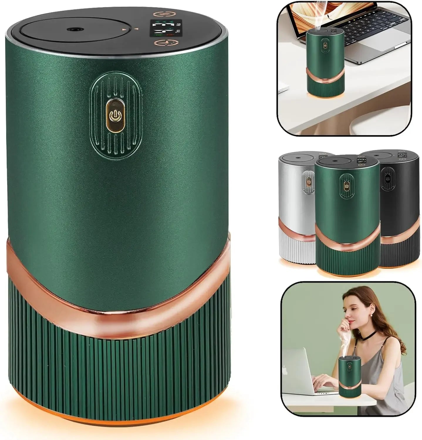 Flavoring Diffuser Car Air Fresheners HD Digital Display Portable Waterless Room Fragrance Diffuser For Home Office Bedroom