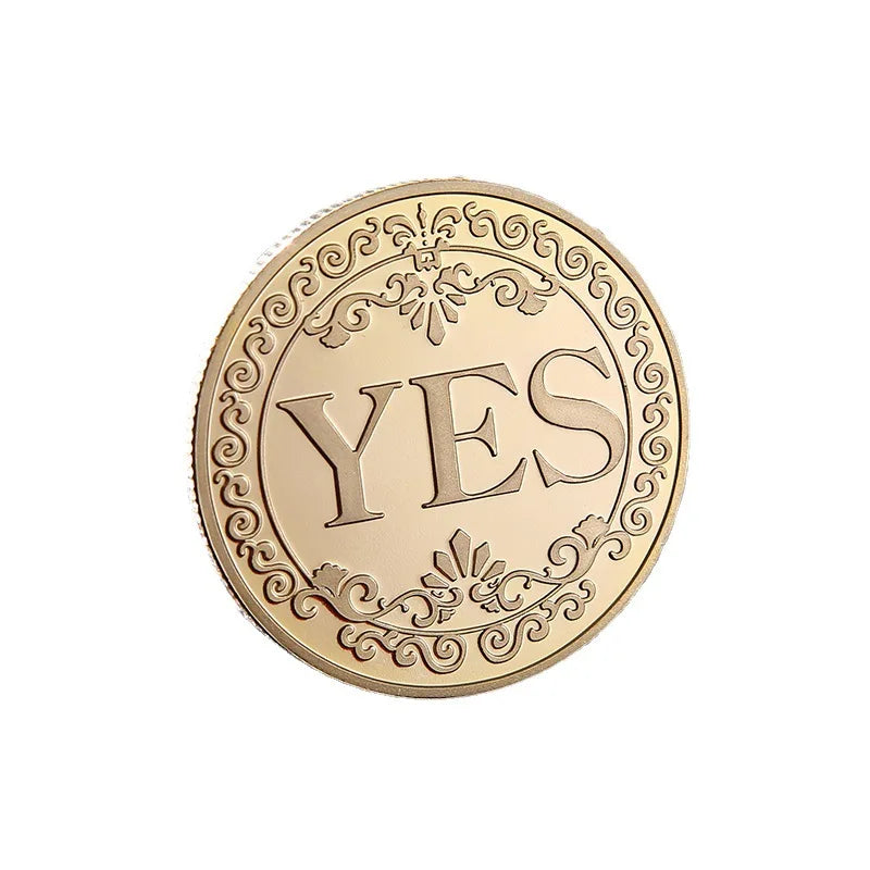 Yes/No Coins Help Decide Collectible Toys Exciting Coin-plated Souvenirs for Children's Holiday Gifts