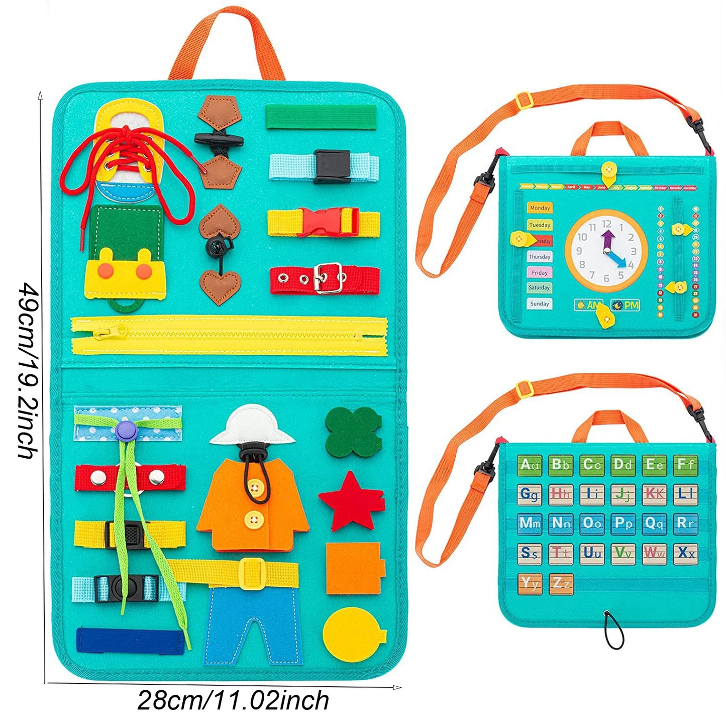 Travel Toys Busy Board – Sensory Activity Learning Board for Toddlers