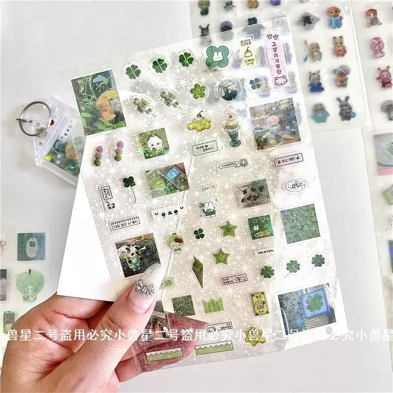 Cute Sylvanian Families Cartoon Stickers Kawaii Girls Kids Calico Critter Anime Decals Toys DIY Laptop Phone Waterproof Sticker