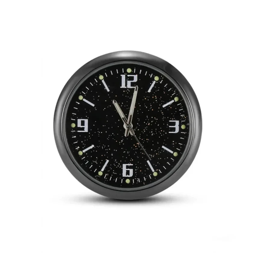 Luminous Car Clock Automobiles Internal Stick-On Watch Mechanics Quartz Clocks Auto Ornament 40mm Mini Digital Clock