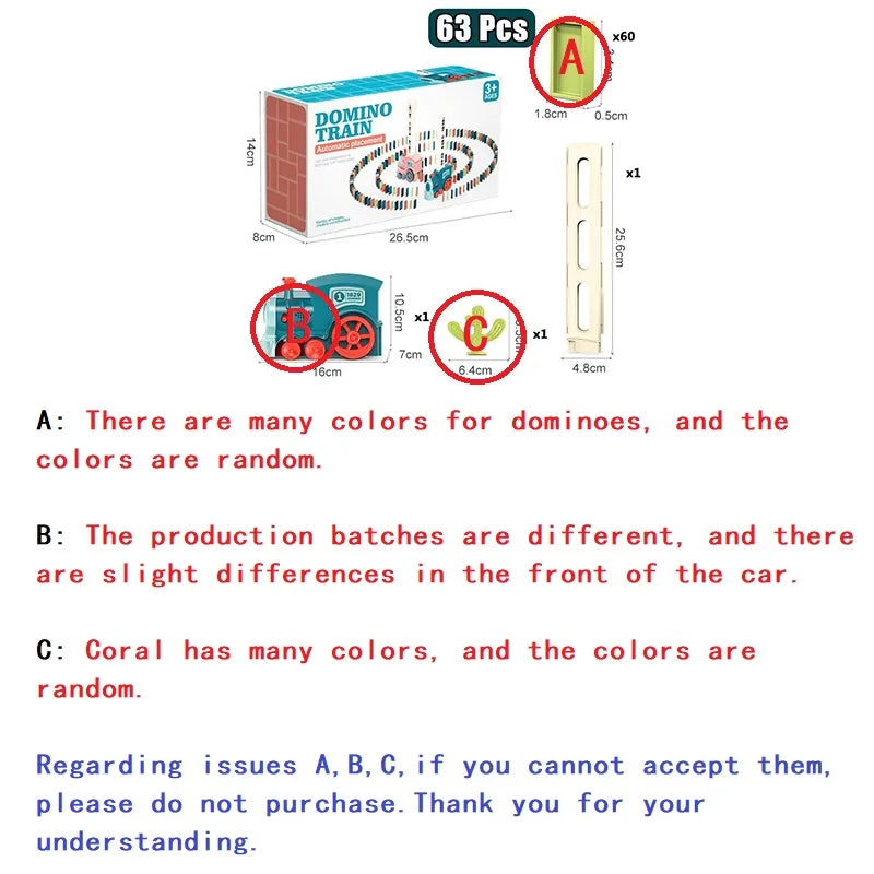 Domino Train Toy Set – Creative Fun for All Ages