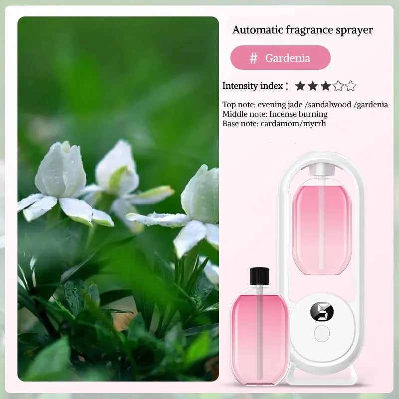 Digital Aromatherapy Diffuser with Mood Light 1000mAh Auto Spray 5 Modes Timer Humidifier for Sleep Essential Oil Diffuser 50ml