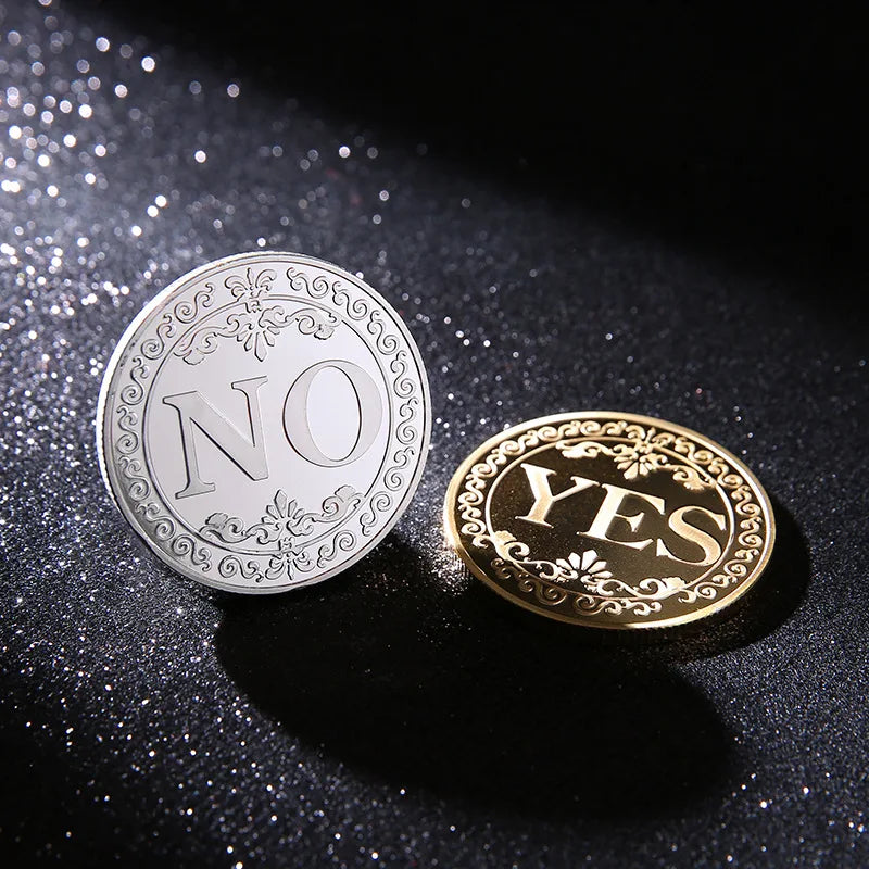 Yes/No Coins Help Decide Collectible Toys Exciting Coin-plated Souvenirs for Children's Holiday Gifts