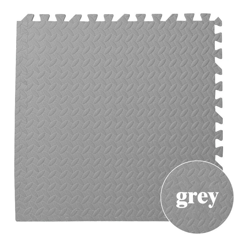 1-16Pcs 30*30cm Sports Gym Mat, Eva Foam Mats for Floor Leaf Grain Floor Mats Yoga Fitness Non-Slip Splicing Rugs Shock Play Mat