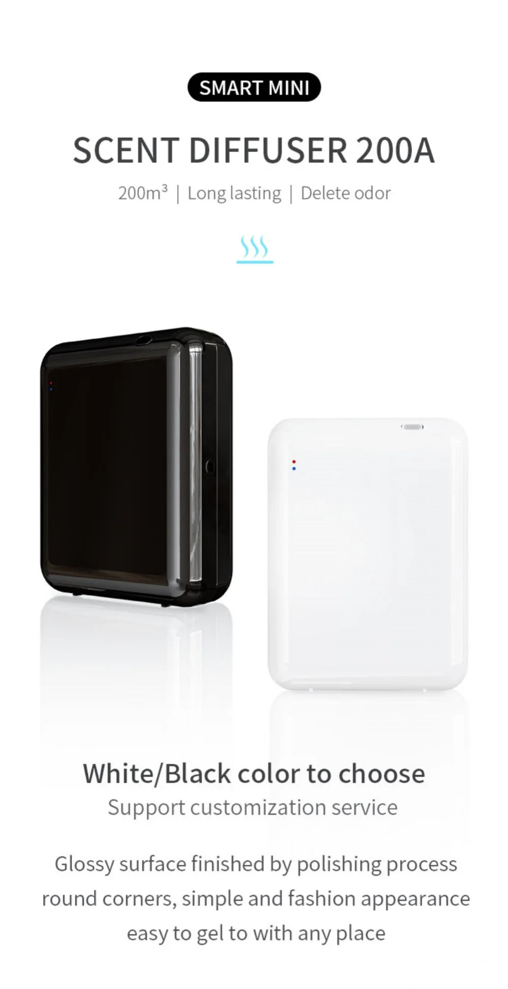 Fragrance Diffuser Electric Smell For Home Room Fragrance Waterless Diffuser Bluetooth Control Coverage 300m³ Air Freshener