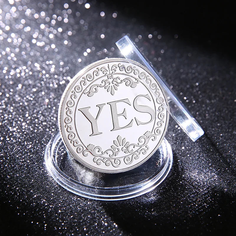 Yes/No Coins Help Decide Collectible Toys Exciting Coin-plated Souvenirs for Children's Holiday Gifts