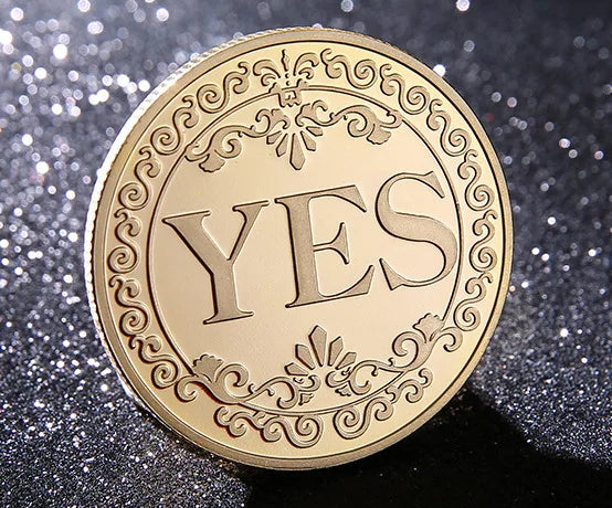 Yes/No Coins Help Decide Collectible Toys Exciting Coin-plated Souvenirs for Children's Holiday Gifts