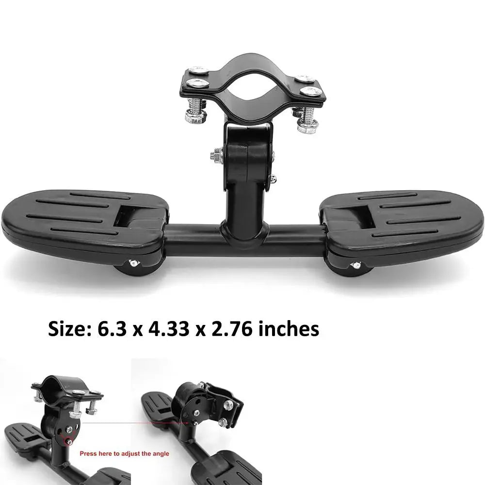 Toddler Balance Bike Footrest with Folding Foot Pegs Universal for Kick Scooters with Seat Push No Pedal Balance Bicycle