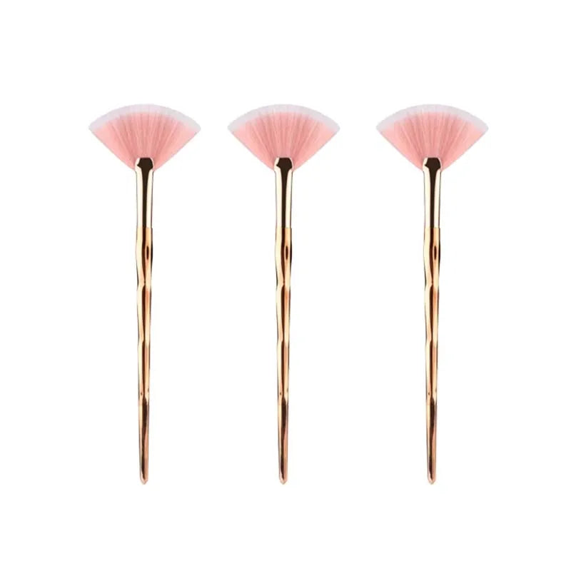 Highlighter brush makeup accessories Cosmetics Fan Shape Makeup Brush highlighter makeup brush  Powder Brush