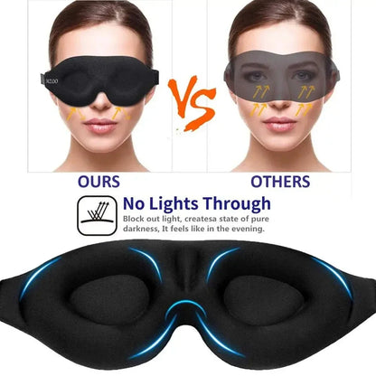 3D Contoured Eye Mask – Light Blocking Sleep Mask for Women & Men