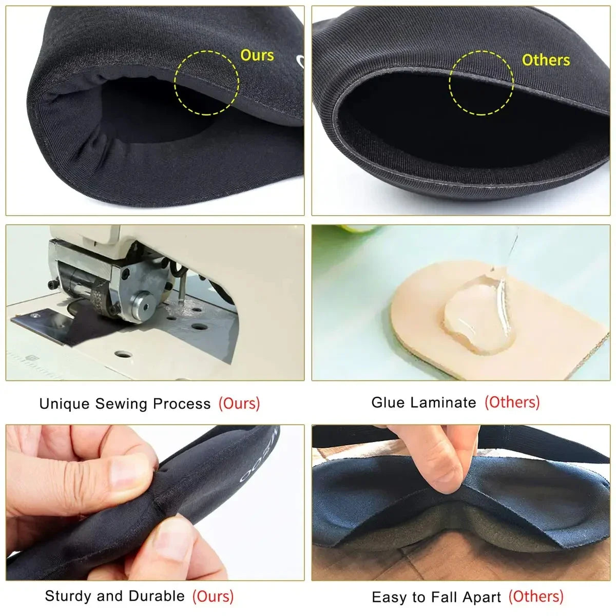 3D Contoured Eye Mask – Light Blocking Sleep Mask for Women & Men