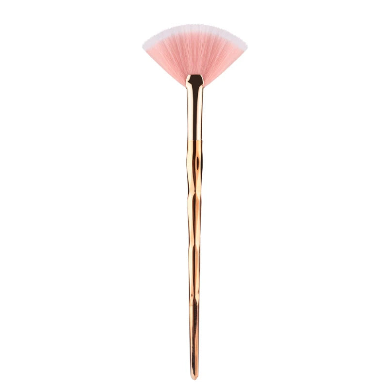 Highlighter brush makeup accessories Cosmetics Fan Shape Makeup Brush highlighter makeup brush  Powder Brush
