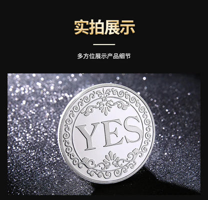 Yes/No Coins Help Decide Collectible Toys Exciting Coin-plated Souvenirs for Children's Holiday Gifts