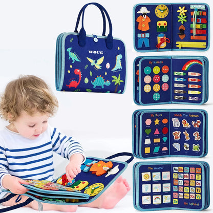 Travel Toys Busy Board – Sensory Activity Learning Board for Toddlers