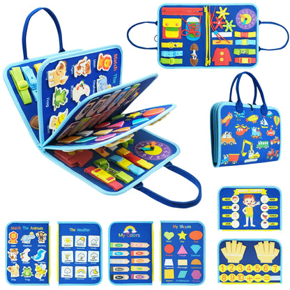 Travel Toys Busy Board – Sensory Activity Learning Board for Toddlers