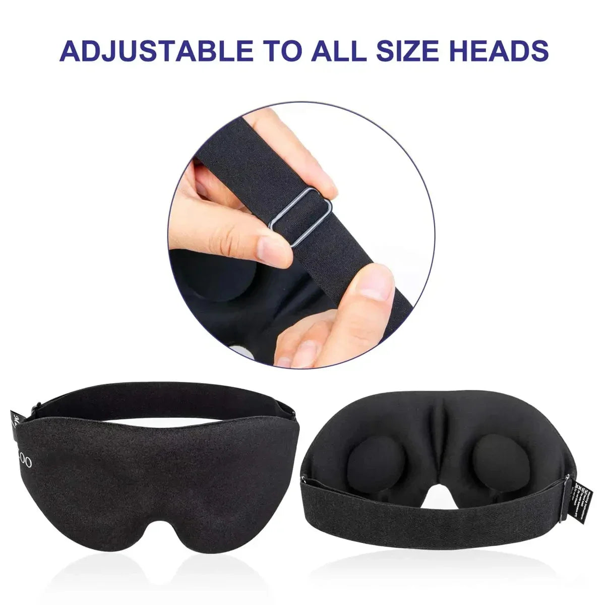 3D Contoured Eye Mask – Light Blocking Sleep Mask for Women & Men