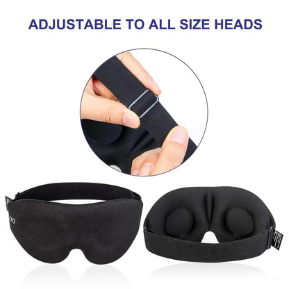 3D Contoured Eye Mask – Light Blocking Sleep Mask for Women & Men