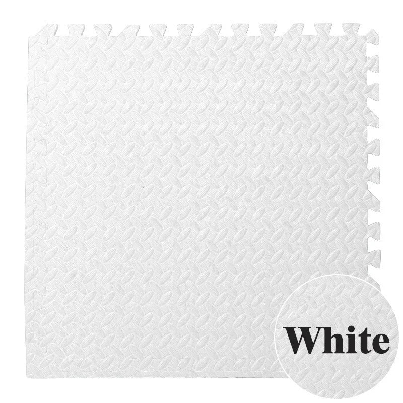 1-16Pcs 30*30cm Sports Gym Mat, Eva Foam Mats for Floor Leaf Grain Floor Mats Yoga Fitness Non-Slip Splicing Rugs Shock Play Mat