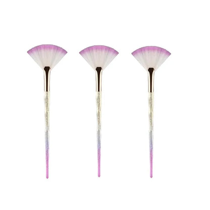 Highlighter brush makeup accessories Cosmetics Fan Shape Makeup Brush highlighter makeup brush  Powder Brush
