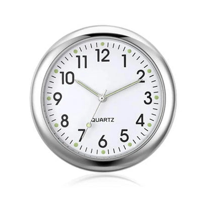 Luminous Car Clock Automobiles Internal Stick-On Watch Mechanics Quartz Clocks Auto Ornament 40mm Mini Digital Clock