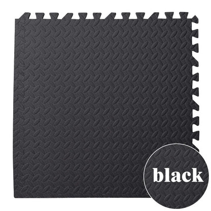 1-16Pcs 30*30cm Sports Gym Mat, Eva Foam Mats for Floor Leaf Grain Floor Mats Yoga Fitness Non-Slip Splicing Rugs Shock Play Mat