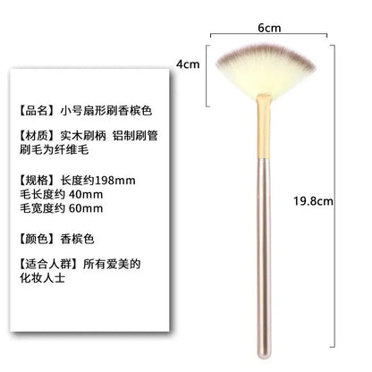 Highlighter brush makeup accessories Cosmetics Fan Shape Makeup Brush highlighter makeup brush  Powder Brush