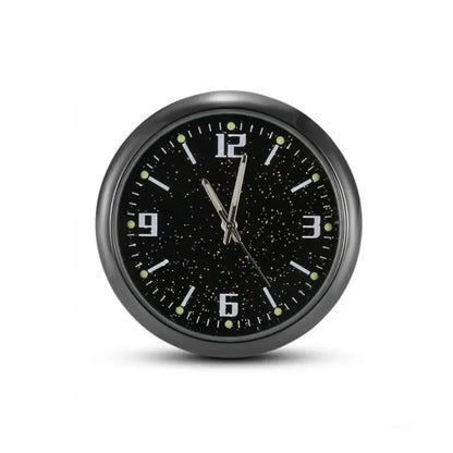 Luminous Car Clock Automobiles Internal Stick-On Watch Mechanics Quartz Clocks Auto Ornament 40mm Mini Digital Clock