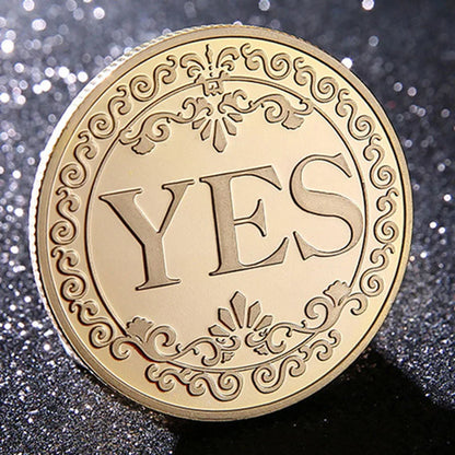 Yes/No Coins Help Decide Collectible Toys Exciting Coin-plated Souvenirs for Children's Holiday Gifts