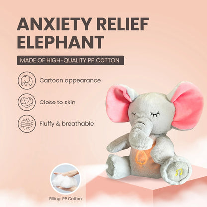 4 Modes Baby Breathing Soothing Elephant Plush Toy