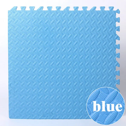 1-16Pcs 30*30cm Sports Gym Mat, Eva Foam Mats for Floor Leaf Grain Floor Mats Yoga Fitness Non-Slip Splicing Rugs Shock Play Mat