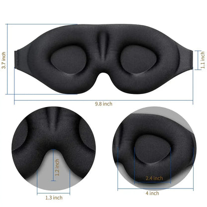 3D Contoured Eye Mask – Light Blocking Sleep Mask for Women & Men