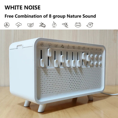 SleepMist Humidifier -Bluetooth White Noise Machine with Aroma Diffuser
