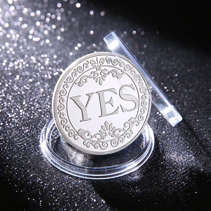 Yes/No Coins Help Decide Collectible Toys Exciting Coin-plated Souvenirs for Children's Holiday Gifts