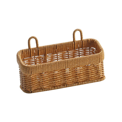Storage Basket Wall Hanging Woven Basket Kitchen Vegetables Organzier Sundries Organizer Flower Plant Pot Storage Home Decor