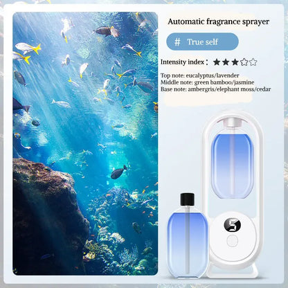 Digital Aromatherapy Diffuser with Mood Light 1000mAh Auto Spray 5 Modes Timer Humidifier for Sleep Essential Oil Diffuser 50ml