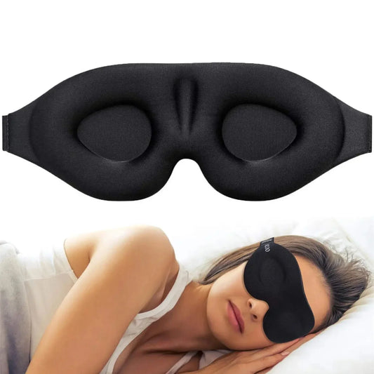 3D Contoured Eye Mask – Light Blocking Sleep Mask for Women & Men