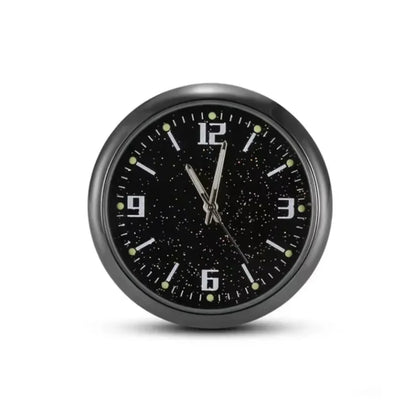 Luminous Car Clock Automobiles Internal Stick-On Watch Mechanics Quartz Clocks Auto Ornament 40mm Mini Digital Clock