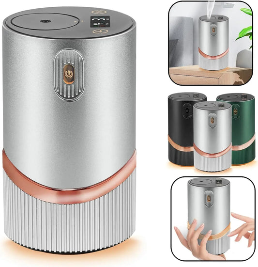 Flavoring Diffuser Car Air Fresheners HD Digital Display Portable Waterless Room Fragrance Diffuser For Home Office Bedroom