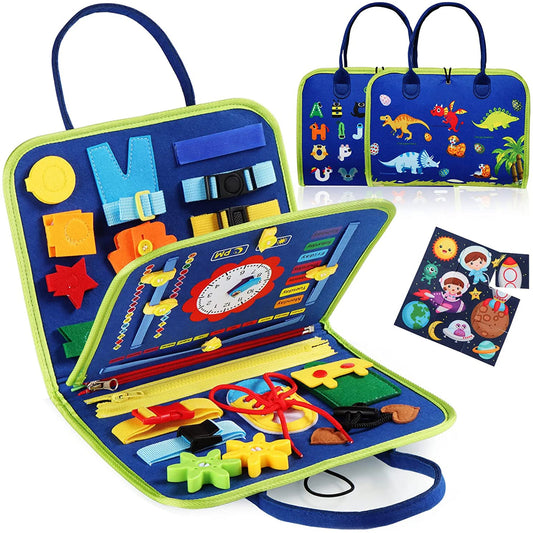 Travel Toys Busy Board – Sensory Activity Learning Board for Toddlers